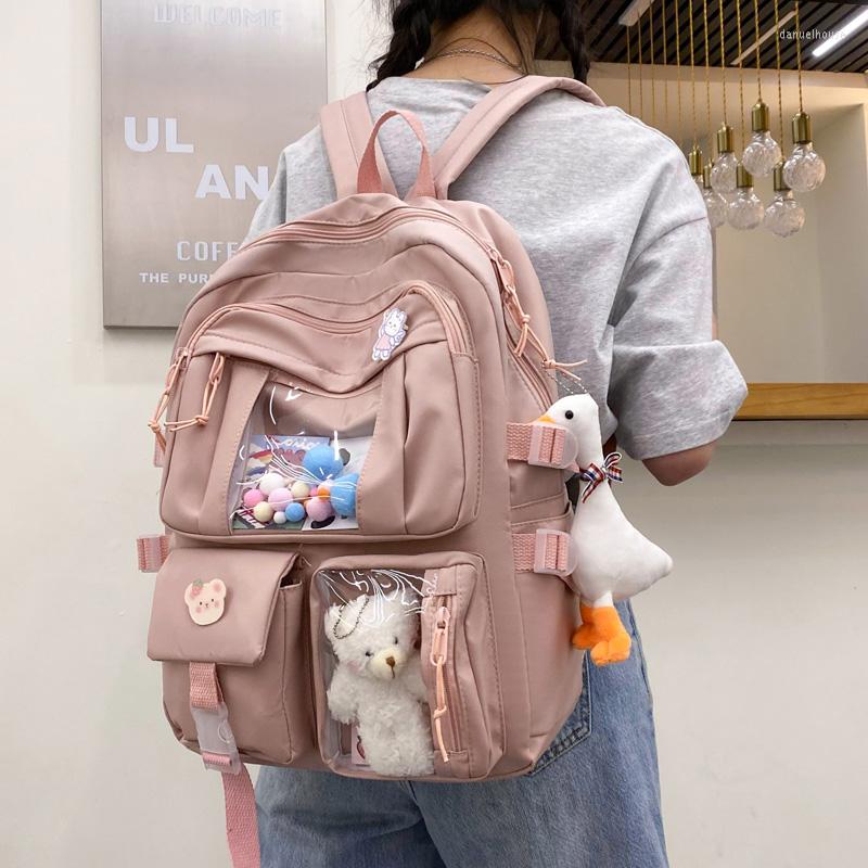 School Bags DCIMOR Nylon Women Backpack Japanese High Girls For Teenage Multi Pockets Kawaii, Blue no pendant
School Bags DCIMOR Nylon Women Backpack Japanese High Girls For Teenage Multi Pockets Kawaii, Blue no pendant