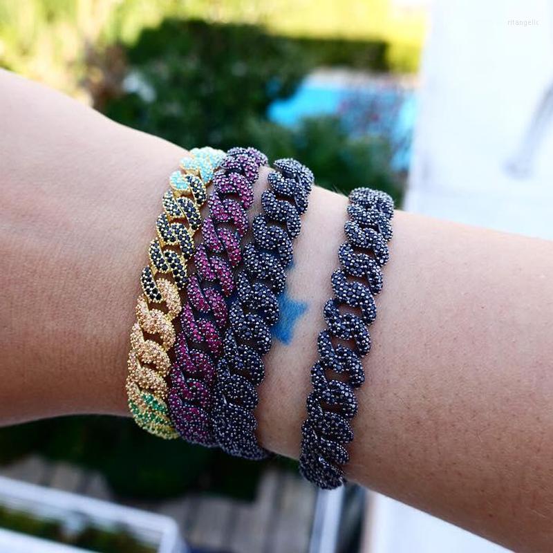 Charm Bracelets Hip Hop Icde Zircon Miami Chain Red/Blue/Green Min CZ Punk Gothic Style Mysterious Women Men Bracelet Jewelry
Charm Bracelets Hip Hop Icde Zircon Miami Chain Red/Blue/Green Min CZ Punk Gothic Style Mysterious Women Men Bracelet Jewelry