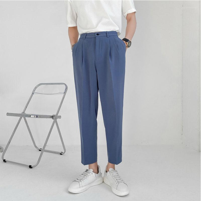Men's Suits Fashion Casual Pant Man Solid Color Ankle-length Suit Pants Men Korean Streetwear Youth Style Loose Blazers Male Trousers, Green k15
Men's Suits Fashion Casual Pant Man Solid Color Ankle-length Suit Pants Men Korean Streetwear Youth Style Loose Blazers Male Trousers, Green k15