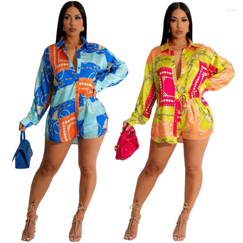 Women' Tracksuits Ladies Tie-dyed Long-sleeved Lapel Button Shirt With Elastic Waist Shorts Spring And Summer Travel Beach Suit, Yellow
Women' Tracksuits Ladies Tie-dyed Long-sleeved Lapel Button Shirt With Elastic Waist Shorts Spring And Summer Travel Beach Suit, Yellow