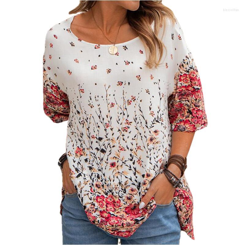 Women's T Shirts Summer Casual Tee Women O-Neck Short Sleeve Vintage Tops Loose Floral Print Female Harajuku Pullover Streetwear, Gray
Women's T Shirts Summer Casual Tee Women O-Neck Short Sleeve Vintage Tops Loose Floral Print Female Harajuku Pullover Streetwear, Gray