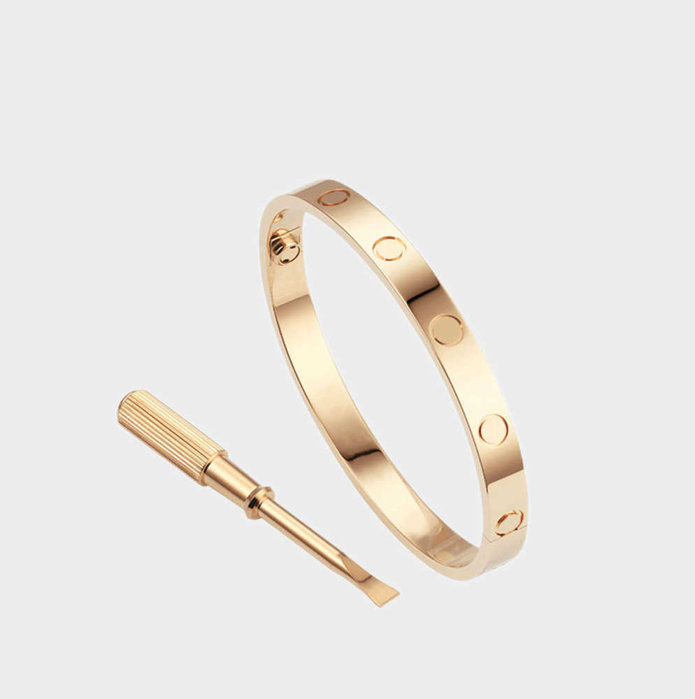 Bangle Love Screw Bracelet Designer Bracelets Luxury Jewelry Women Classic 5.0 Titanium Steel Alloy Gold-Plated Craft Colors Gold/Silver/Rose Never Fade with box 23e
Bangle Love Screw Bracelet Designer Bracelets Luxury Jewelry Women Classic 5.0 Titanium Steel Alloy Gold-Plated Craft Colors Gold/Silver/Rose Never Fade with box 23e
