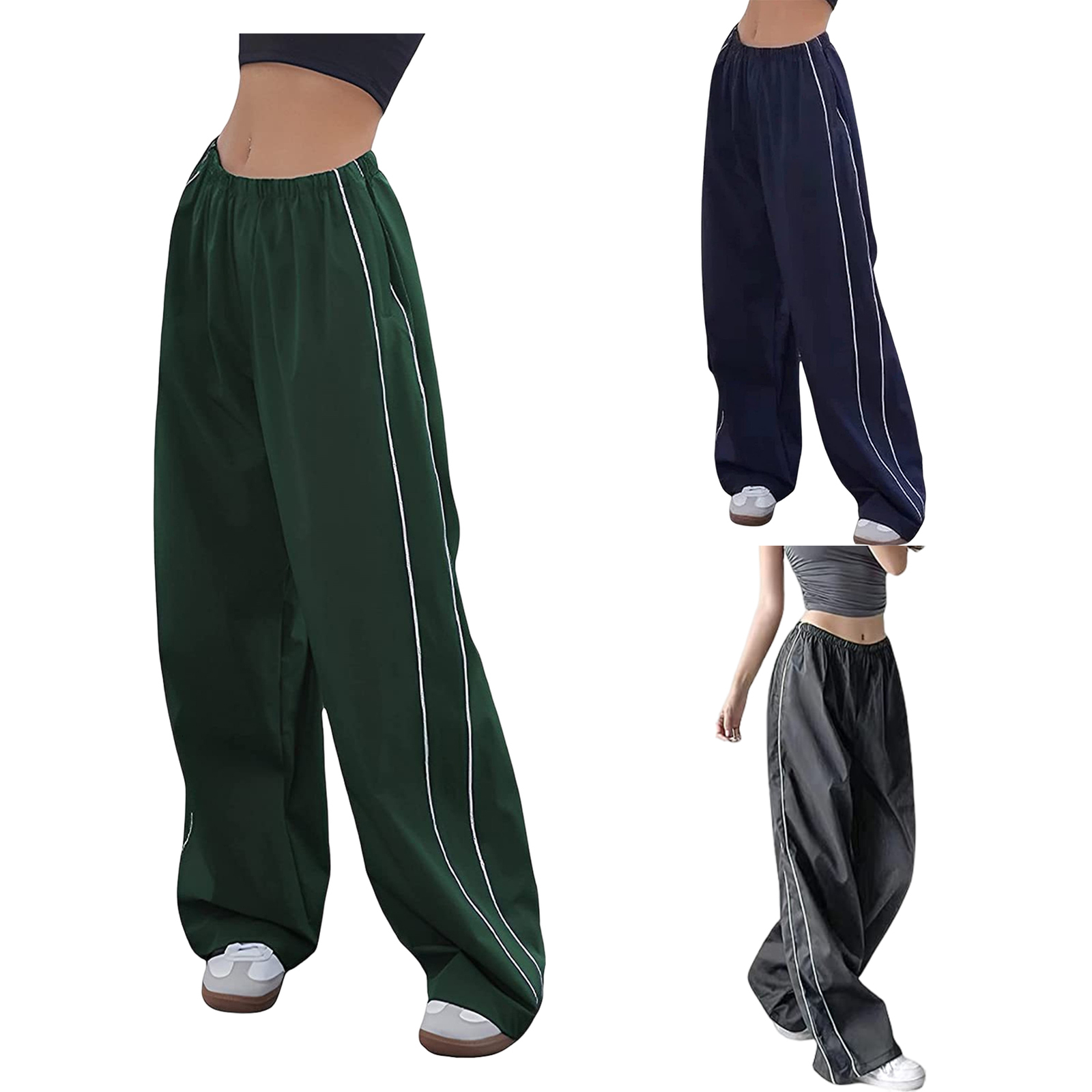 Women's Pants s Cotton Cargo Drawstring Floorlength Elastic Waist Loose Y2k Style Soft Breathable for Sports Travel SML 230419, Dark grey 
Women's Pants s Cotton Cargo Drawstring Floorlength Elastic Waist Loose Y2k Style Soft Breathable for Sports Travel SML 230419, Dark grey