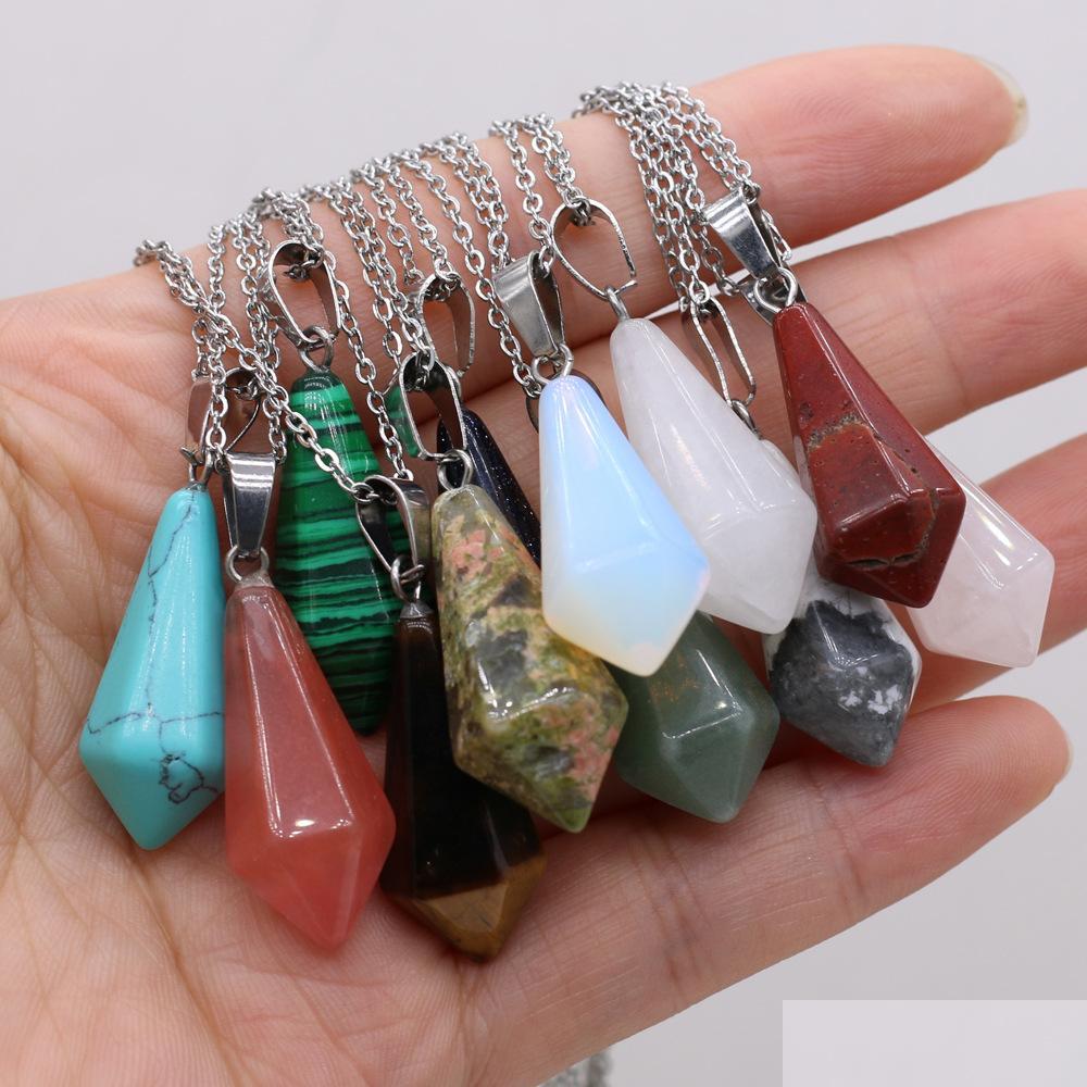 Pendant Necklaces Pendum Reiki Healing Crystal Energy Stone Quartz Fashion Women Men Jewelry Wholesale Drop Delivery Pendants Dhidr
Pendant Necklaces Pendum Reiki Healing Crystal Energy Stone Quartz Fashion Women Men Jewelry Wholesale Drop Delivery Pendants Dhidr