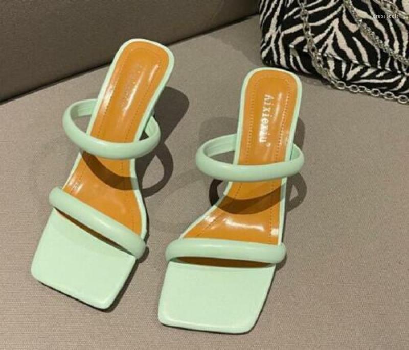 Sandals Womens Summer Candy Color Peep Toe Slippers Slim High Heels Straight Shaped Square Thin Heeled, Yellow
Sandals Womens Summer Candy Color Peep Toe Slippers Slim High Heels Straight Shaped Square Thin Heeled, Yellow