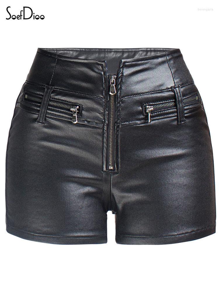 Women's Shorts Soefdioo Black PU Leather High Waisted Summer 2023 Sexy Zipper Tight Hip Lifting Women Female Bottoms Streetwear
Women's Shorts Soefdioo Black PU Leather High Waisted Summer 2023 Sexy Zipper Tight Hip Lifting Women Female Bottoms Streetwear