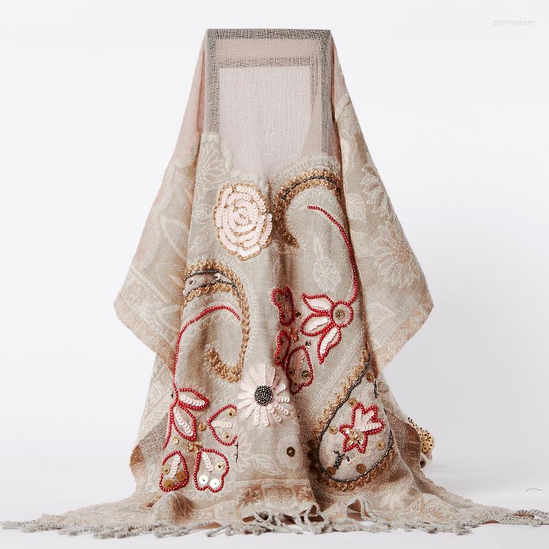 Scarves Beaded Scarf Crochet Flowers Boiled Wool Big Shawl Fashion Ethnic Thickening Nepal Handmade
Scarves Beaded Scarf Crochet Flowers Boiled Wool Big Shawl Fashion Ethnic Thickening Nepal Handmade