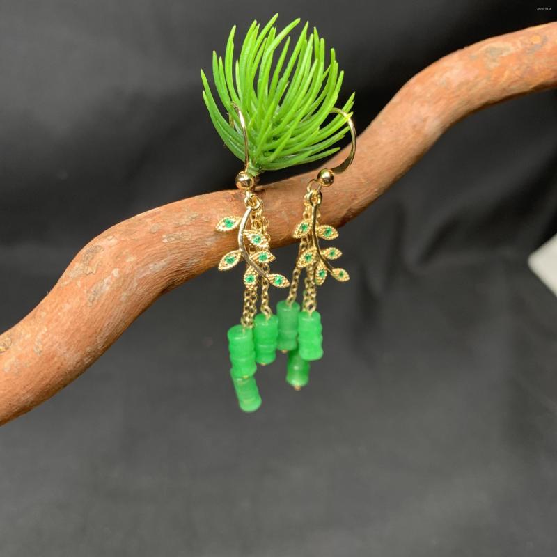Dangle Earrings Green Jade Bamboo For Women Natural Emerald Jewelry Charms Real Fashion Designer Gift Gifts Beads Amulet 925 Silver
Dangle Earrings Green Jade Bamboo For Women Natural Emerald Jewelry Charms Real Fashion Designer Gift Gifts Beads Amulet 925 Silver