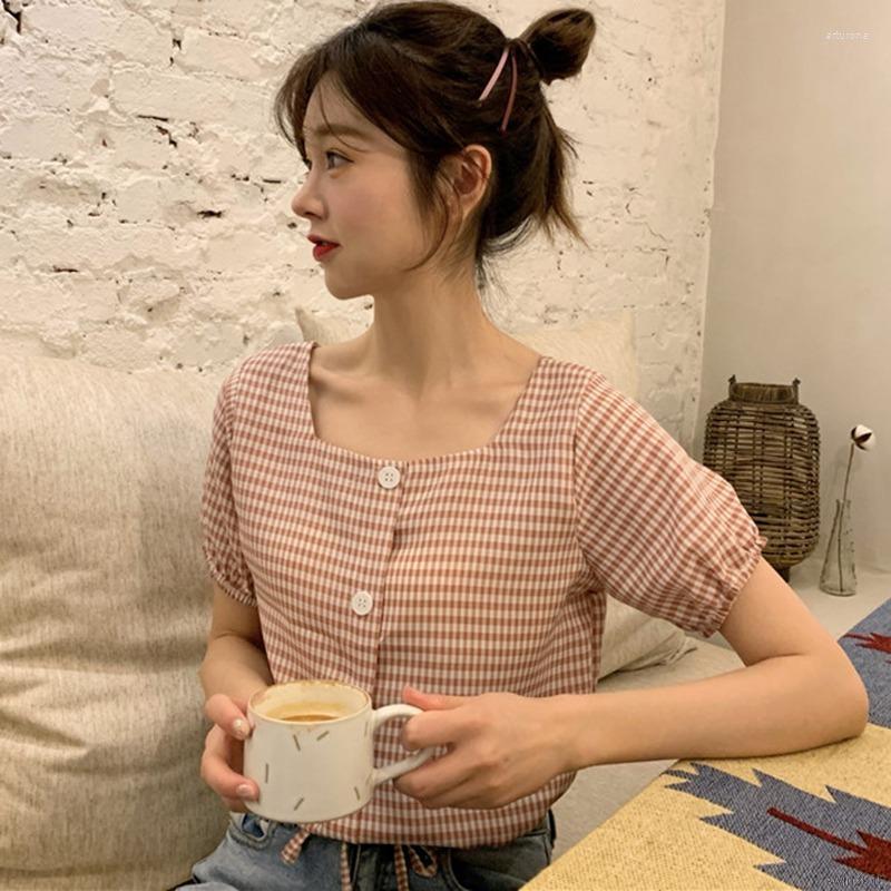 Women's Tanks &Ready Stock Women Oversized Shirt Loose Square Collar Short Sleeve Korean Top Plaid Print Buttons Basic Lace Up Blouse, Picture shown
Women's Tanks &Ready Stock Women Oversized Shirt Loose Square Collar Short Sleeve Korean Top Plaid Print Buttons Basic Lace Up Blouse, Picture shown