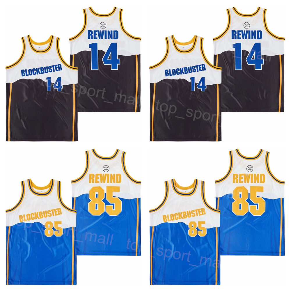 Movie Basketball Video Blockbuster Jersey 85 Rewind 14 College Retro Pullover Breathable Vintage HipHop Black Blue For Sport Fans ALTERNATE University Uniform
Movie Basketball Video Blockbuster Jersey 85 Rewind 14 College Retro Pullover Breathable Vintage HipHop Black Blue For Sport Fans ALTERNATE University Uniform