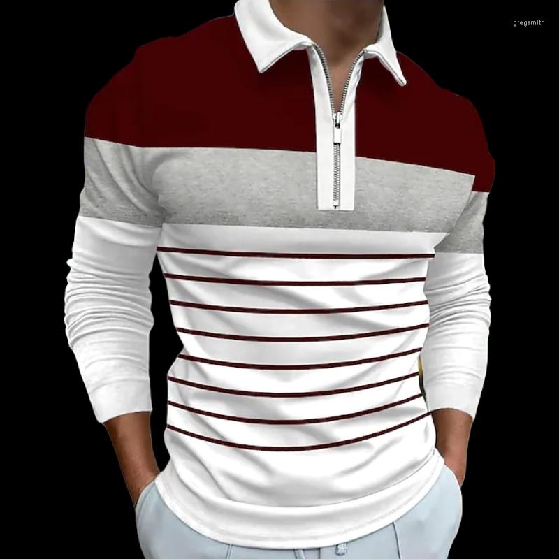 Men' Polos Spring And Summer 2023 Men' Top Striped Color Style Zipper Breathable Trend Top
Men' Polos Spring And Summer 2023 Men' Top Striped Color Style Zipper Breathable Trend Top