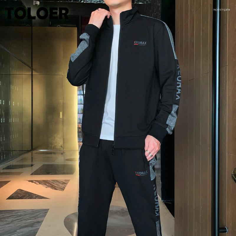Men's Tracksuits Mens Set Spring Autumn Sportswear Long Sleeves Trousers Two Pieces Solid Color Stand Collar Striped Patchwork Jacket Sets, Pct004black
Men's Tracksuits Mens Set Spring Autumn Sportswear Long Sleeves Trousers Two Pieces Solid Color Stand Collar Striped Patchwork Jacket Sets, Pct004black