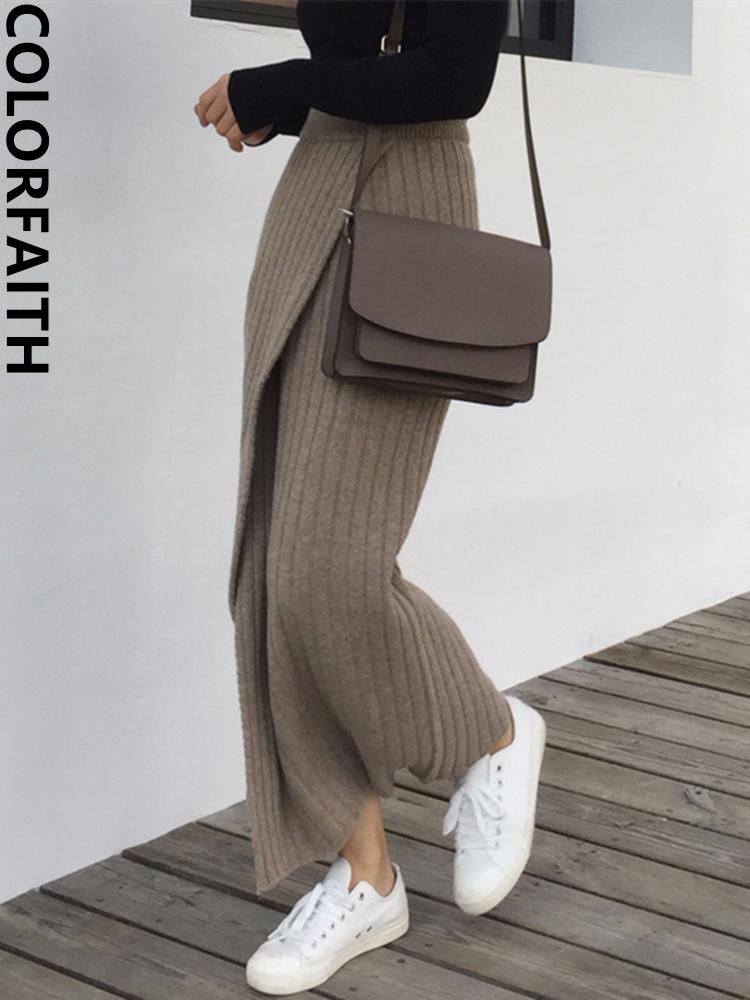 Dresses Colorfaith New 2022 Knitting Chic Straight Korean Fashion Split Harajuku Elegant Vintage Spring Winter Women Long Skirts SK1967, Khaki
Dresses Colorfaith New 2022 Knitting Chic Straight Korean Fashion Split Harajuku Elegant Vintage Spring Winter Women Long Skirts SK1967, Khaki