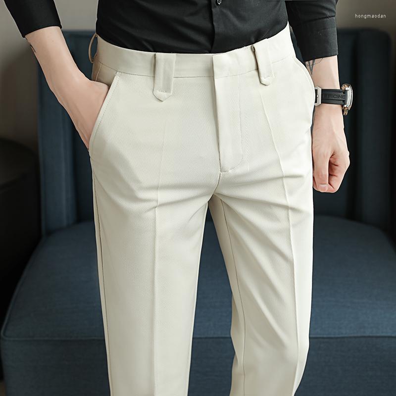 Men's Suits Casual Nine-point Suit Pants Men's Business Slim Small Feet Simple All-match Trend Trousers, Beige
Men's Suits Casual Nine-point Suit Pants Men's Business Slim Small Feet Simple All-match Trend Trousers, Beige