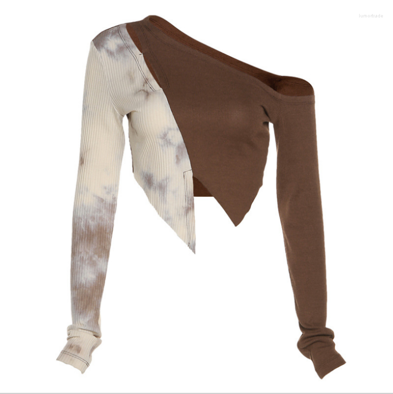 Women' T Shirts Autumn Women' Solid Color Slimming Navel Fashion Irregular Hit Long-sleeved T-shirt, Auburn
Women' T Shirts Autumn Women' Solid Color Slimming Navel Fashion Irregular Hit Long-sleeved T-shirt, Auburn