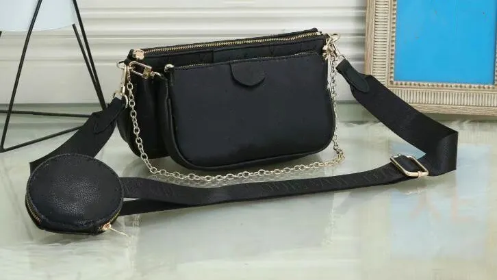 Fashionable women's three-piece designer bag printed flowers 3 in 1 chain bag leather wallet cross-body one-shoulder cross-body purse black 694840, Black embossed
Fashionable women's three-piece designer bag printed flowers 3 in 1 chain bag leather wallet cross-body one-shoulder cross-body purse black 694840, Black embossed