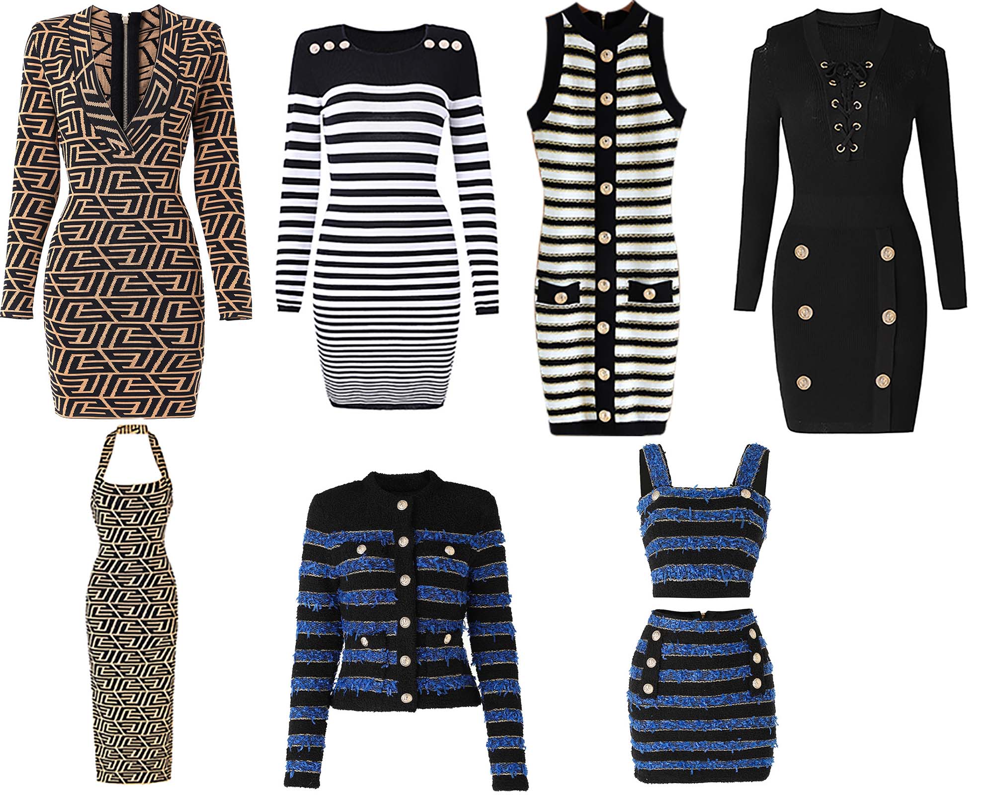 Women Two Pieces Dresses One-piece Dress Knitting Dress Luxury Designer Clothes Slim Shape Cold Shoulder Sexy Design
Women Two Pieces Dresses One-piece Dress Knitting Dress Luxury Designer Clothes Slim Shape Cold Shoulder Sexy Design