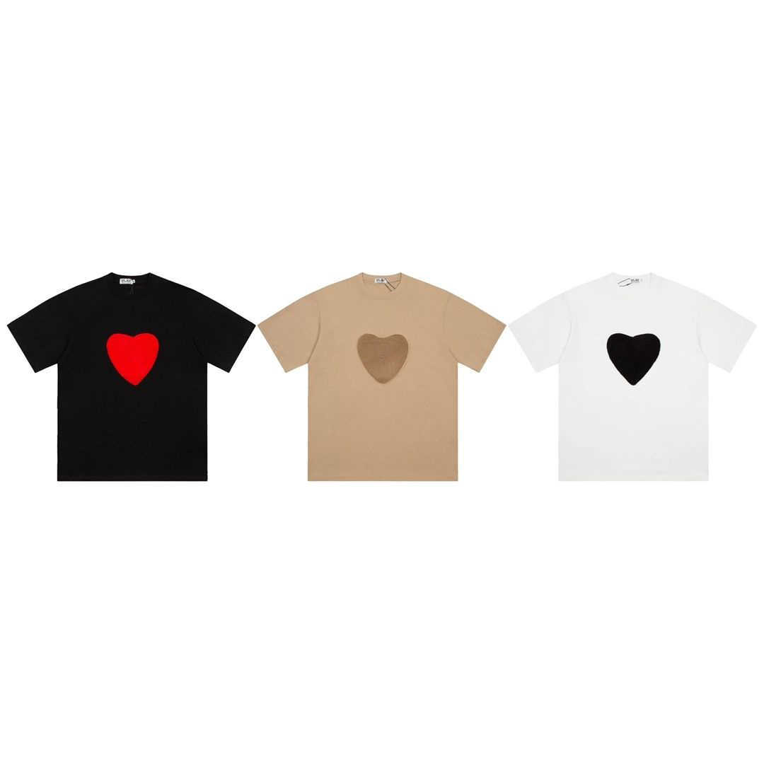 Designer Fashion T Shirt 23ss Cdgs Play Cartoon Love Short Sleeve CG Loose Versatile T-shirt For Men And Women, Brown
Designer Fashion T Shirt 23ss Cdgs Play Cartoon Love Short Sleeve CG Loose Versatile T-shirt For Men And Women, Brown