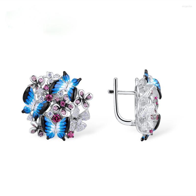 Stud Earrings Est Glamorous Butterflies Shiny Cubic Zircon Earring Fashion Jewelry Enamel For Women Gift
Stud Earrings Est Glamorous Butterflies Shiny Cubic Zircon Earring Fashion Jewelry Enamel For Women Gift