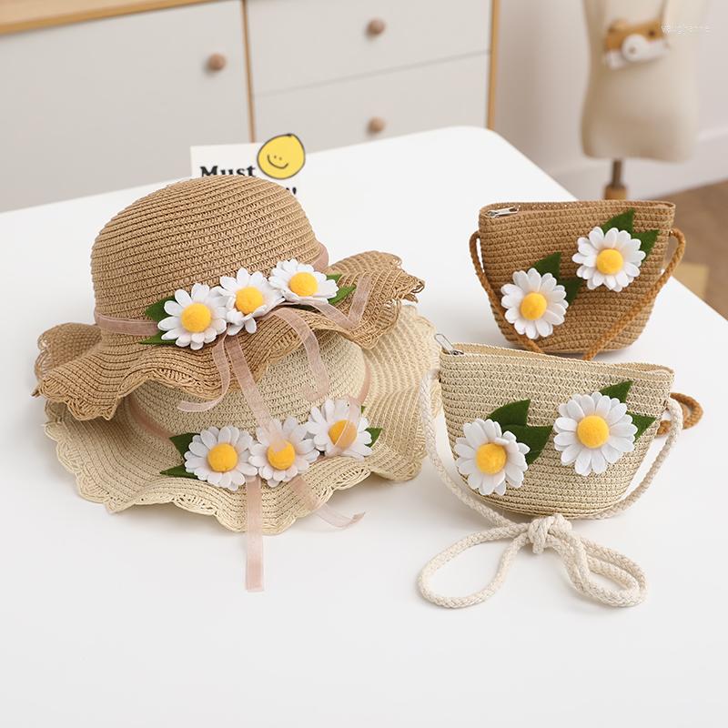 Wide Brim Hats Summer Baby Sweet Flower Breathable Straw Hat With Shoulder Bags 2pc Sets Girls Outdoor Visor Sun UV Protection Beach, Green
Wide Brim Hats Summer Baby Sweet Flower Breathable Straw Hat With Shoulder Bags 2pc Sets Girls Outdoor Visor Sun UV Protection Beach, Green