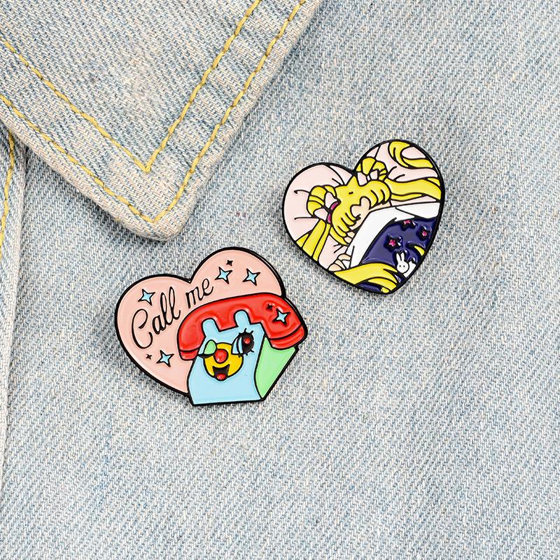 Brooches Creative Cartoon Character Beautiful Girl Love Children Fun Enamel Pin Men And Women Metal Badge Punk Clothes Lapel Brooch Gift
Brooches Creative Cartoon Character Beautiful Girl Love Children Fun Enamel Pin Men And Women Metal Badge Punk Clothes Lapel Brooch Gift