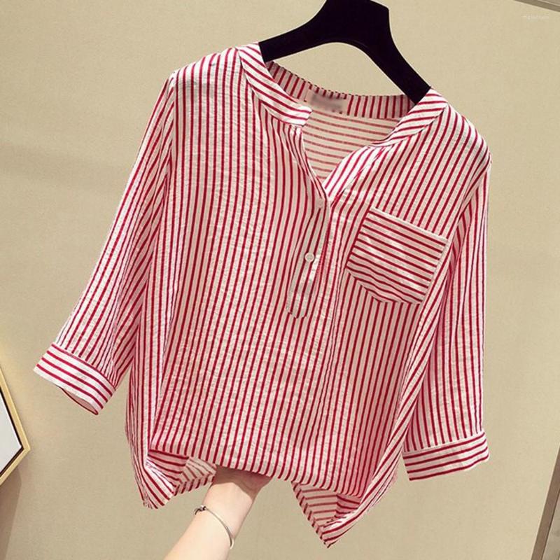 Women' Blouses Women Shirts And Feminine Blouse Top Long Sleeve Casual Striped Turn-down Collar Ol Style Loose #YJ, Bu
Women' Blouses Women Shirts And Feminine Blouse Top Long Sleeve Casual Striped Turn-down Collar Ol Style Loose #YJ, Bu