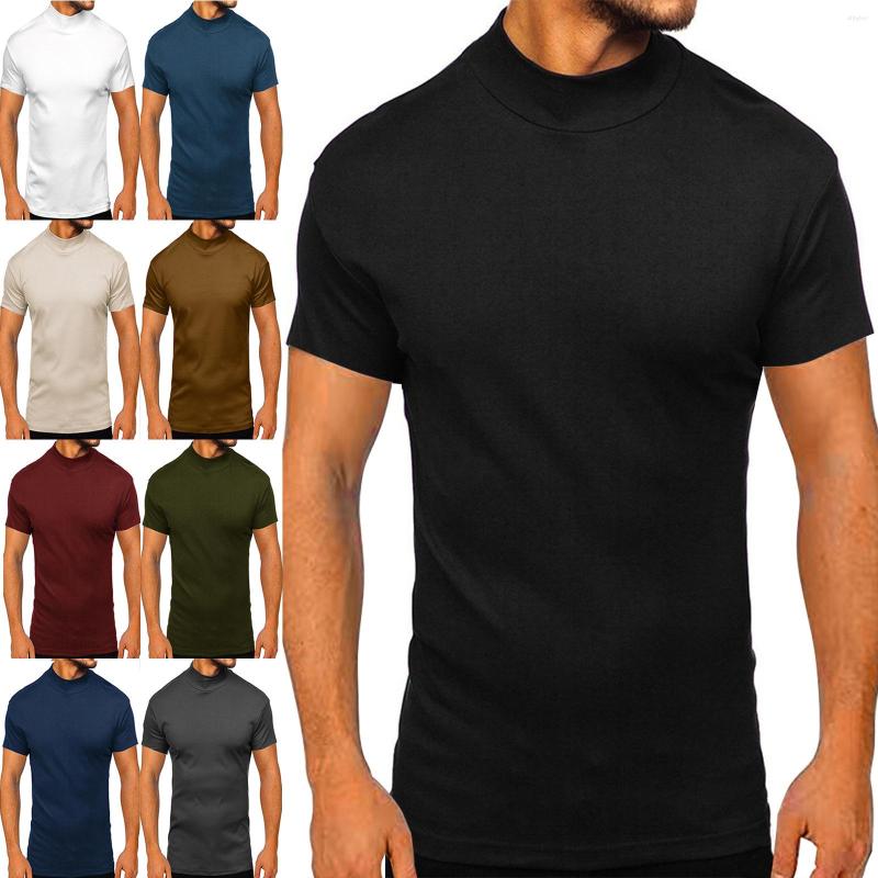 Men's T Shirts Pure Color High Collar T-shirt Men's Spring And Summer Short-sleeved Bottoming Shirt Male Clothing Breathable, Army green
Men's T Shirts Pure Color High Collar T-shirt Men's Spring And Summer Short-sleeved Bottoming Shirt Male Clothing Breathable, Army green
