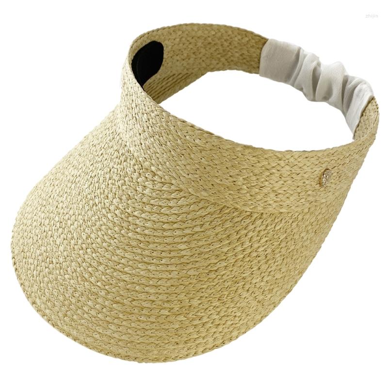 Wide Brim Hats Open Top Straw Hat For Women Fashionable UV Protections Beach, Black 
Wide Brim Hats Open Top Straw Hat For Women Fashionable UV Protections Beach, Black