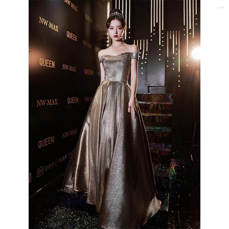 Runway Dresses Satin Elegant Celebrity Summer Off The Shoulder Strapless A Line Floor Length Zipper Luxury Boat Neck Cocktail Prom Gown, Picture color
Runway Dresses Satin Elegant Celebrity Summer Off The Shoulder Strapless A Line Floor Length Zipper Luxury Boat Neck Cocktail Prom Gown, Picture color
