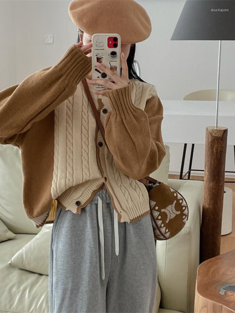 Women's Knits Hsa 2023 V Neck Sweater Women Fashion Loose Single Breasted Long Sleeved Cardigan Ins Stitching Oversized Top, Hf22008 green
Women's Knits Hsa 2023 V Neck Sweater Women Fashion Loose Single Breasted Long Sleeved Cardigan Ins Stitching Oversized Top, Hf22008 green