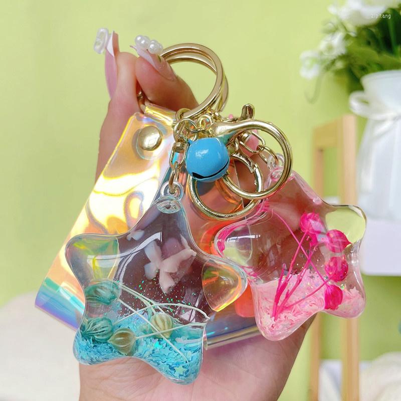 Keychains Dry Flower In Oil Liquid Five-pointed Star Keychain Couple Accessories Cute Key Chain Ring Holder Bag Pendant Keyring
Keychains Dry Flower In Oil Liquid Five-pointed Star Keychain Couple Accessories Cute Key Chain Ring Holder Bag Pendant Keyring