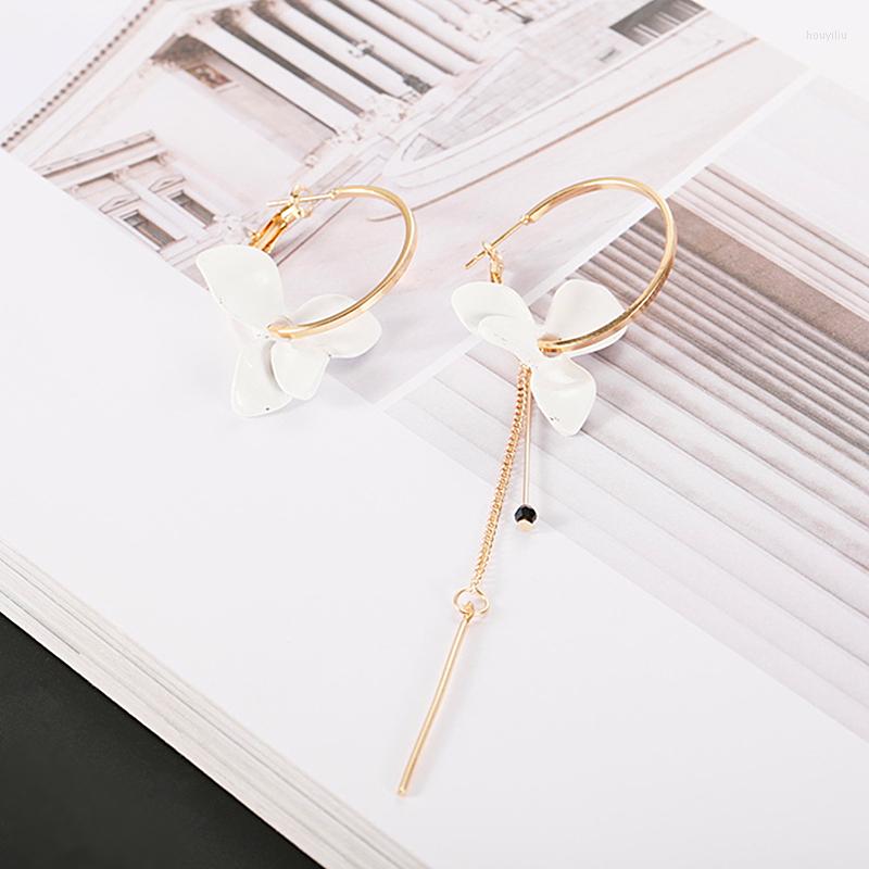Stud Earrings Elegant White Flower Asymmetric For Women Gold Color Small Hoops Circle Long Chain Bar Christmas Gift
Stud Earrings Elegant White Flower Asymmetric For Women Gold Color Small Hoops Circle Long Chain Bar Christmas Gift