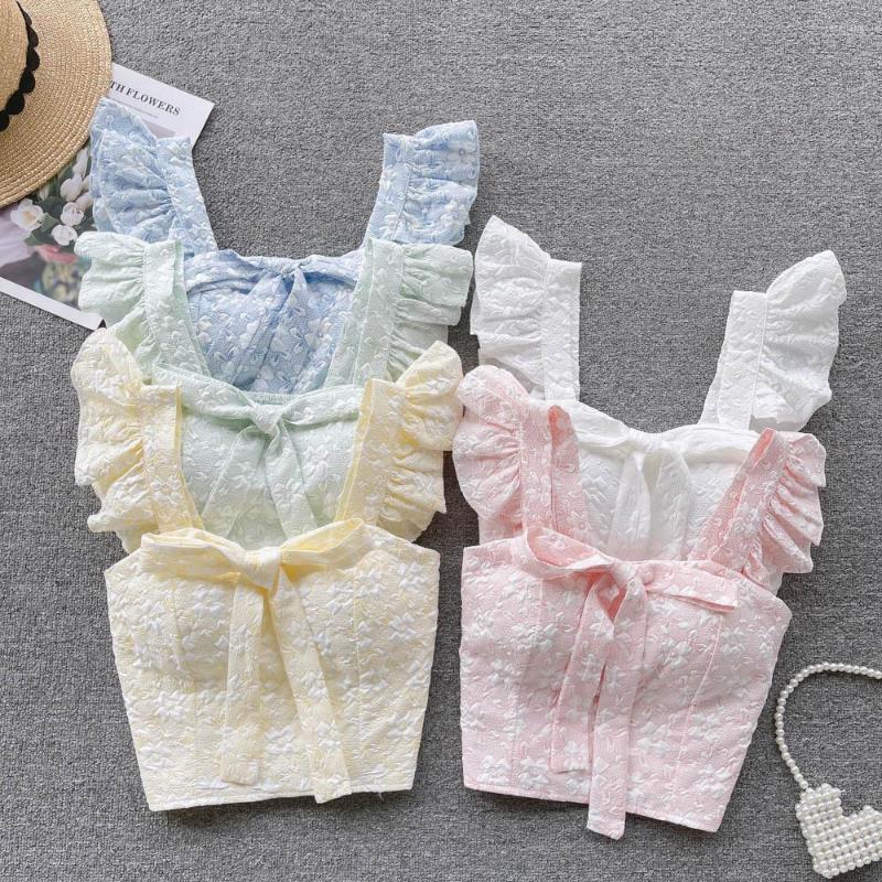 Women's Tanks Fashion French Chic Short Shirt Women Summer Sweet Bow Sleeveless Slim Solid Color Elegant Crop Tops Mujer Clothes J802, Blue
Women's Tanks Fashion French Chic Short Shirt Women Summer Sweet Bow Sleeveless Slim Solid Color Elegant Crop Tops Mujer Clothes J802, Blue