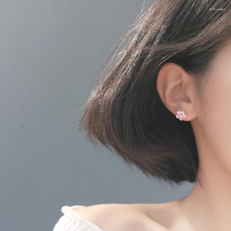 Stud Earrings Pink Flower Peach Blossom Fresh Cute Silver Color Temperament Personality Trendy Female SEA115
Stud Earrings Pink Flower Peach Blossom Fresh Cute Silver Color Temperament Personality Trendy Female SEA115