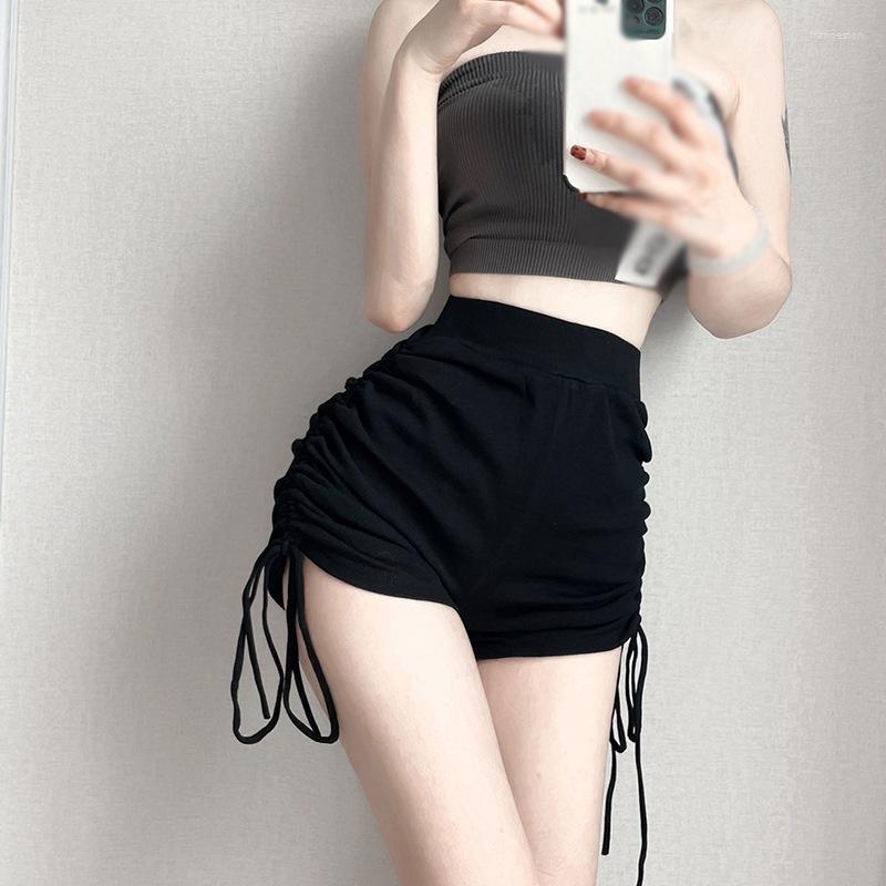 Active Shorts Sports Women Summer Drawstring Strap Sexy Pleated High Waist Loose Fashion Elastic Force Korean Short, Black
Active Shorts Sports Women Summer Drawstring Strap Sexy Pleated High Waist Loose Fashion Elastic Force Korean Short, Black