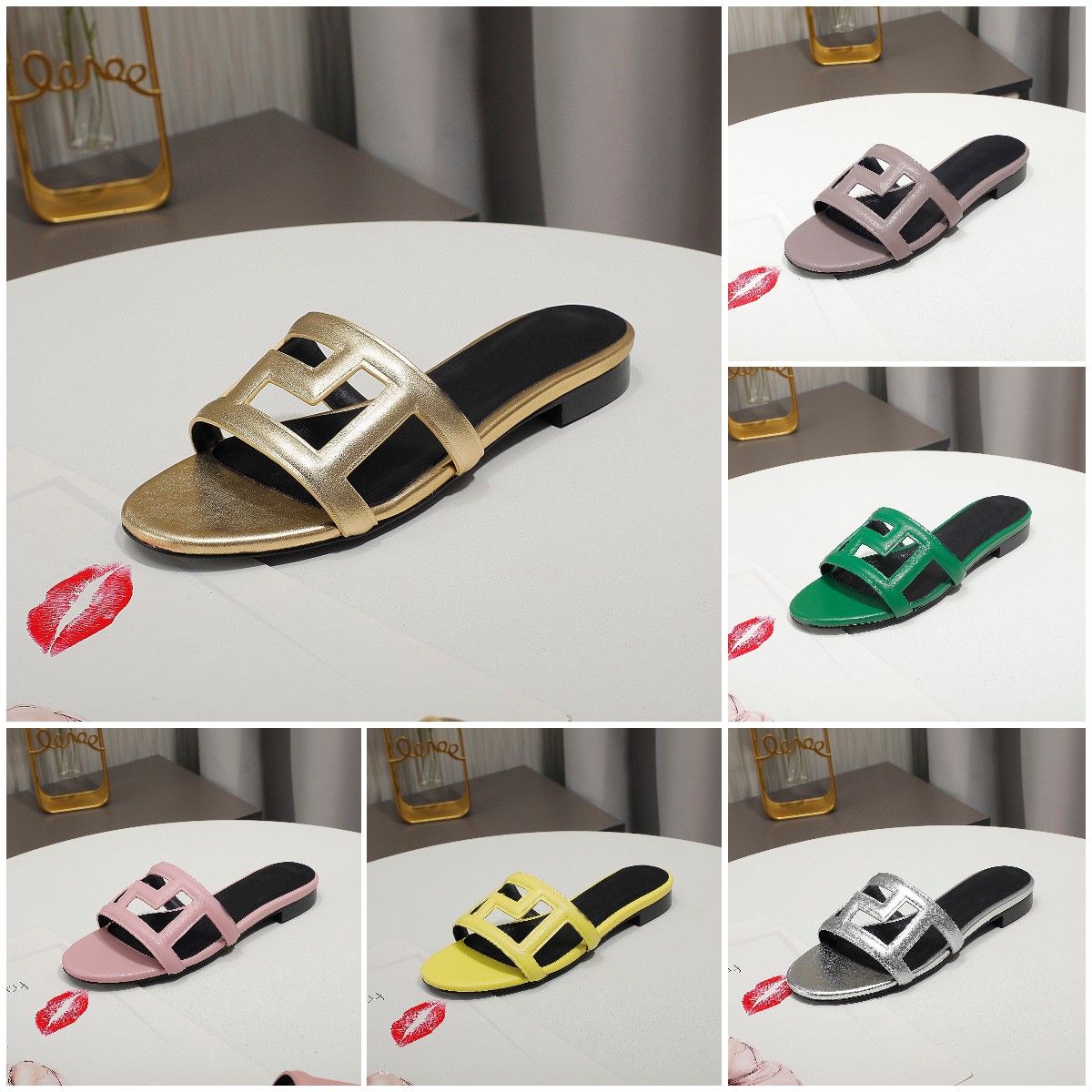 Designer Luxury sandal Flat Flops Oram Sandals Genuine Leather Slipper slides slippers Gold And Black Baroque slides designer women classic beach slides size 35-43, Colour 12
Designer Luxury sandal Flat Flops Oram Sandals Genuine Leather Slipper slides slippers Gold And Black Baroque slides designer women classic beach slides size 35-43, Colour 12