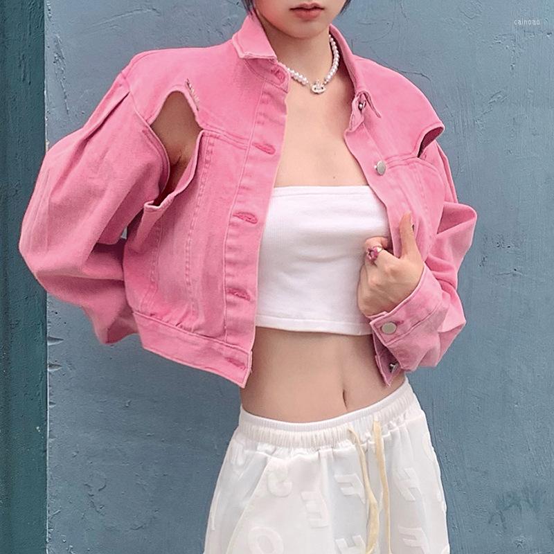 Women' Jackets 2023 Autumn Street Style Trend Women' Solid Color Long-sleeved Lapel Cropped Fashion Cardigan Hollow Short Jacket Women, Pink
Women' Jackets 2023 Autumn Street Style Trend Women' Solid Color Long-sleeved Lapel Cropped Fashion Cardigan Hollow Short Jacket Women, Pink