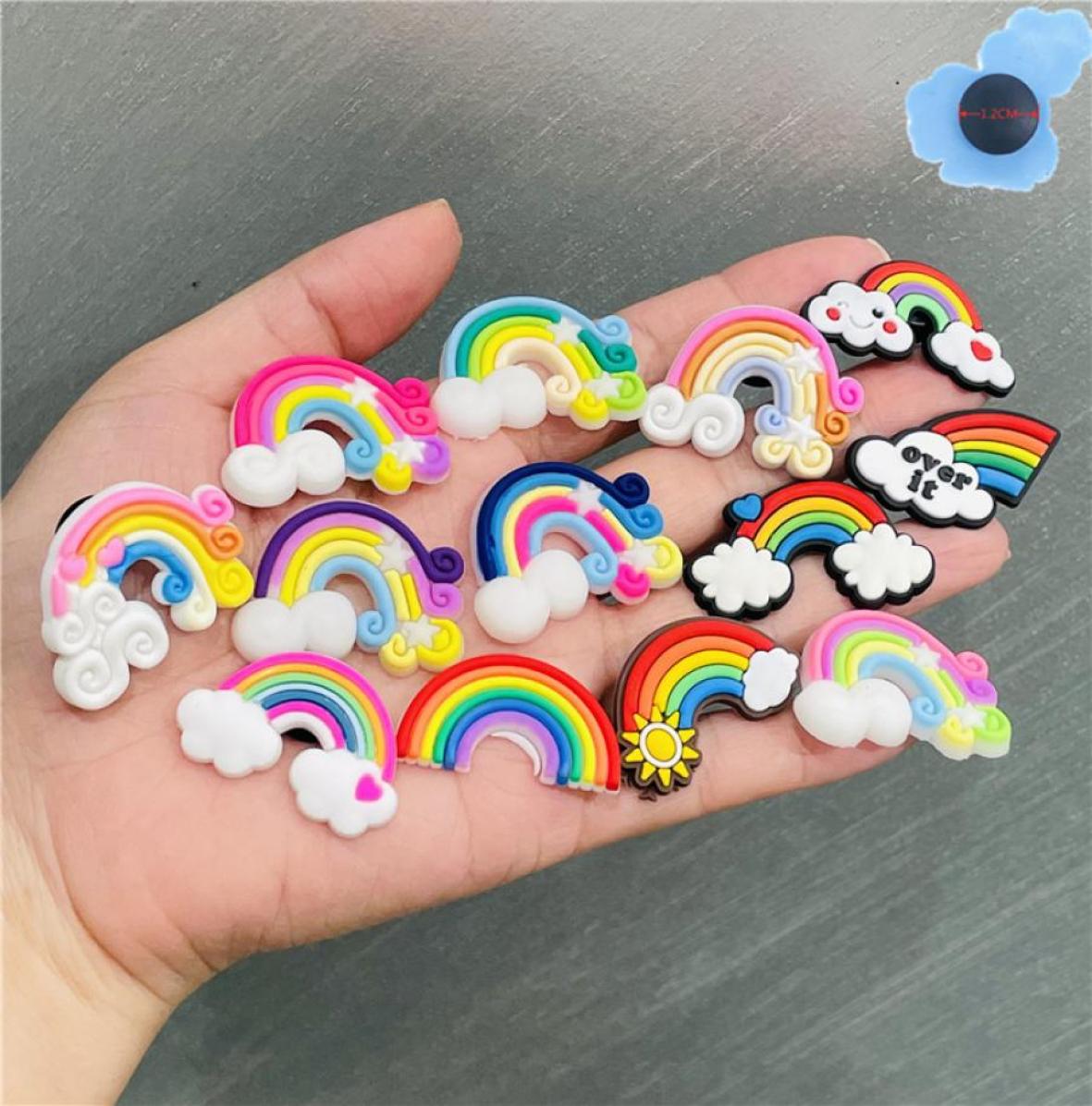 Whole 100Pcs Rainbow Colorful Sandals PVC Shoe charms Shoecharm Buckles Decoration Accessories Plastic ornaments Jibbitz for 2875709
Whole 100Pcs Rainbow Colorful Sandals PVC Shoe charms Shoecharm Buckles Decoration Accessories Plastic ornaments Jibbitz for 2875709