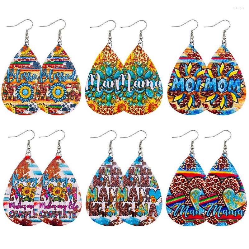 Dangle Earrings Blessed Love Mom Turquoise Sunflower Floral MAMA PU Leather Teardrop For Mother Day Jewelry Gift Western Design
Dangle Earrings Blessed Love Mom Turquoise Sunflower Floral MAMA PU Leather Teardrop For Mother Day Jewelry Gift Western Design