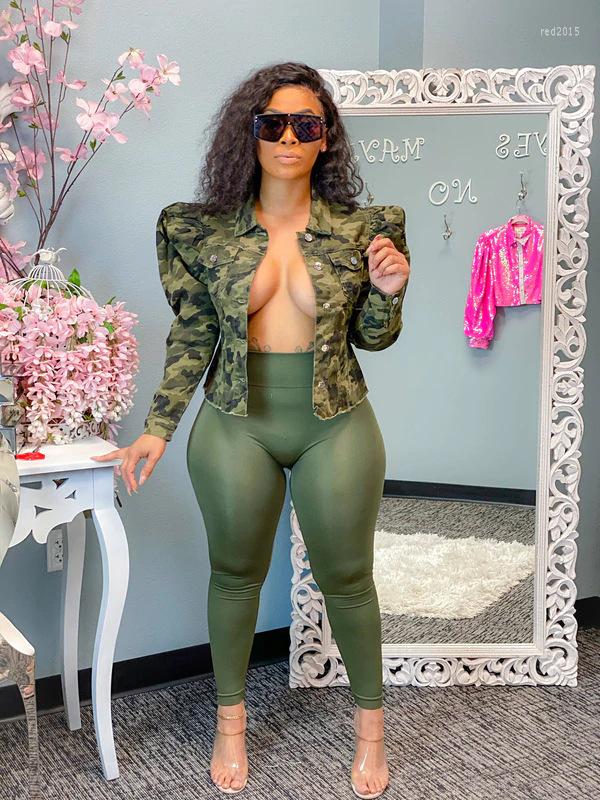 Women' Jackets Printing Streetwear Fashion Short Coats With CamouflageTurn-down Collar Spring Women Single-Breasted Puffy Sleeve, Army green
Women' Jackets Printing Streetwear Fashion Short Coats With CamouflageTurn-down Collar Spring Women Single-Breasted Puffy Sleeve, Army green