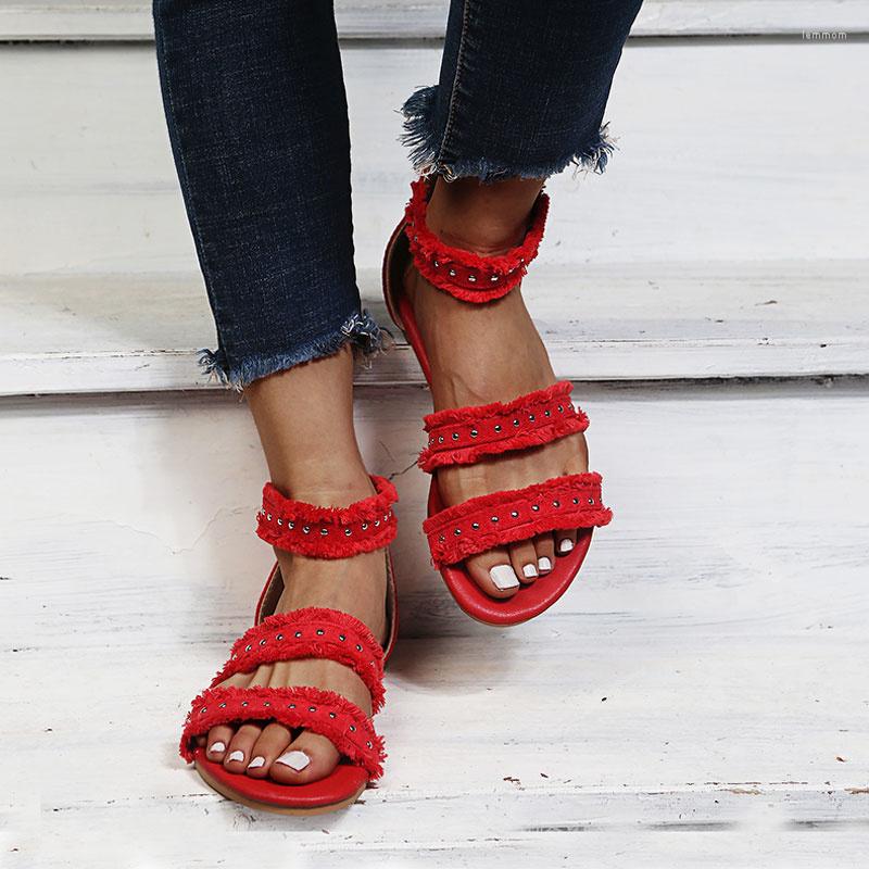 Sandals Women Cover Heel Zip Female Rivet Cloth Flat Sandal 2023 Summer Ladies Outside Casual Shoes Black Red Plus Size 43
Sandals Women Cover Heel Zip Female Rivet Cloth Flat Sandal 2023 Summer Ladies Outside Casual Shoes Black Red Plus Size 43