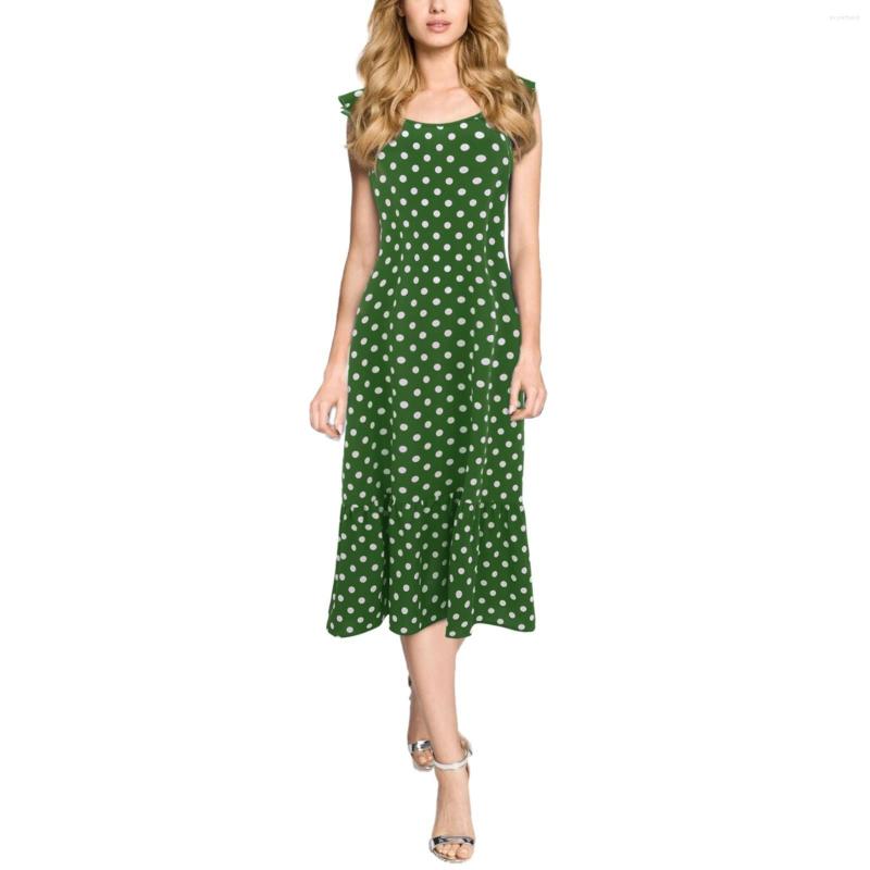Casual Dresses Bohemian Polka Dot Print For Women 2023 Streetwear Plus Size Sleeveless Robe Long Dress Elegant Graduation, Green
Casual Dresses Bohemian Polka Dot Print For Women 2023 Streetwear Plus Size Sleeveless Robe Long Dress Elegant Graduation, Green