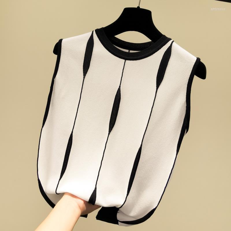 Women' Tanks Casual Loose Thin Ice Silk Knitted Sleeveless Vest For Women Summer Outwear Tank Tops Skinny Underlay Bottoming Camisole, White
Women' Tanks Casual Loose Thin Ice Silk Knitted Sleeveless Vest For Women Summer Outwear Tank Tops Skinny Underlay Bottoming Camisole, White