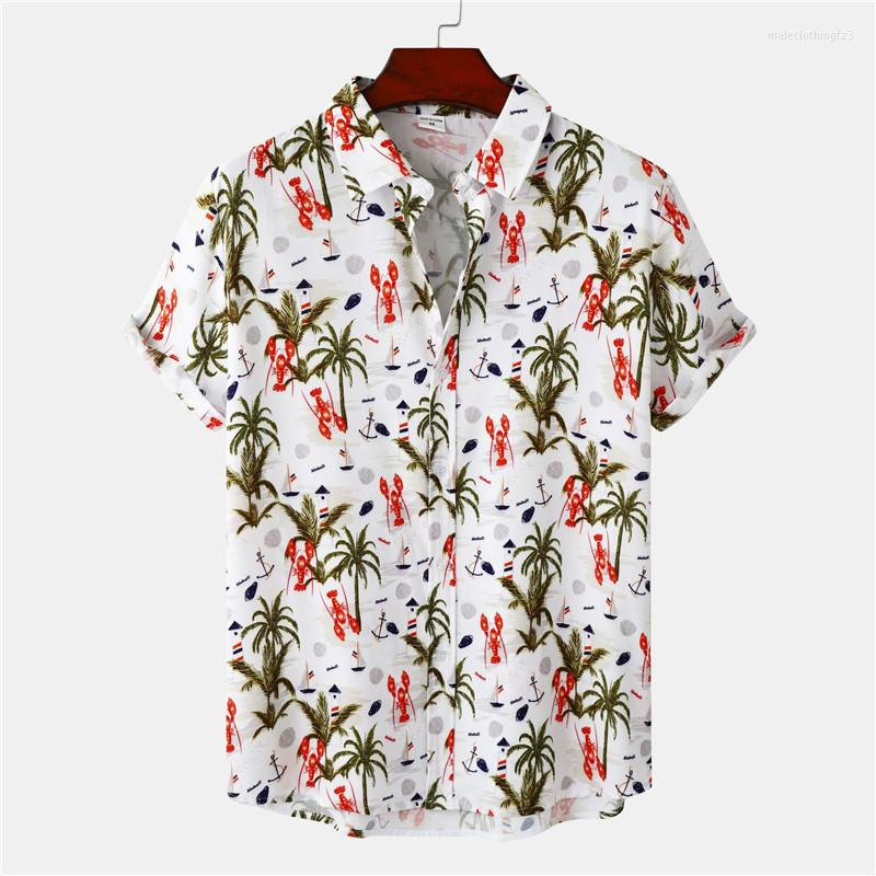 Men's Casual Shirts Mens Summer Breathable Cotton Hawaiian Floral Shirt Short Sleeve Button Down Beach Men Harajuku Streetwear Blouses, As picture show
Men's Casual Shirts Mens Summer Breathable Cotton Hawaiian Floral Shirt Short Sleeve Button Down Beach Men Harajuku Streetwear Blouses, As picture show