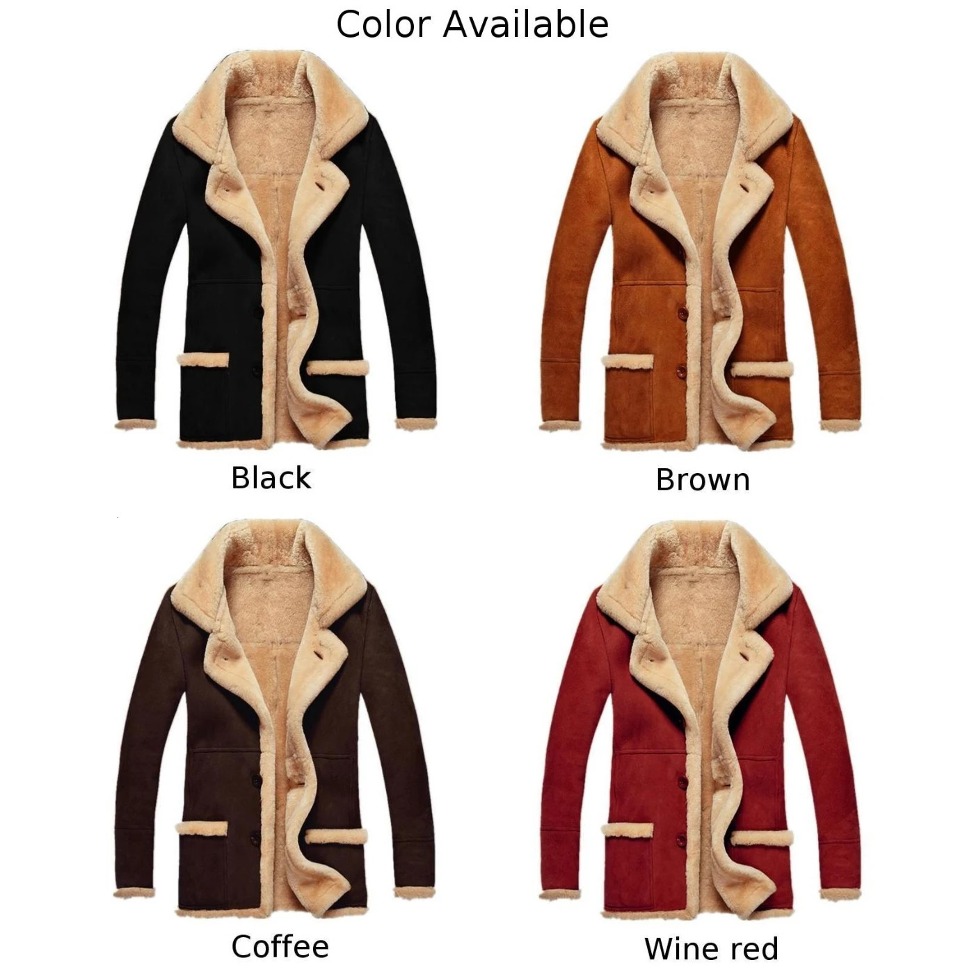 Men's Down Parkas Mens Autumn Winter Faux Fur Thermal Warm Fleece Lined Jacket y Coat Parka Overcoat Outwear Casual Men 231118