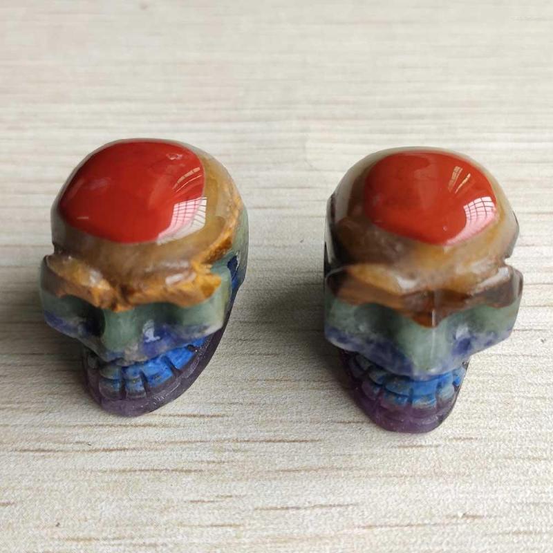 Pendant Necklaces Fashion Natural Stone 7 Chakras Carved Skull Charm Pendants For Diy Jewelry Accessories Making 2pcs/lot Wholesale
Pendant Necklaces Fashion Natural Stone 7 Chakras Carved Skull Charm Pendants For Diy Jewelry Accessories Making 2pcs/lot Wholesale