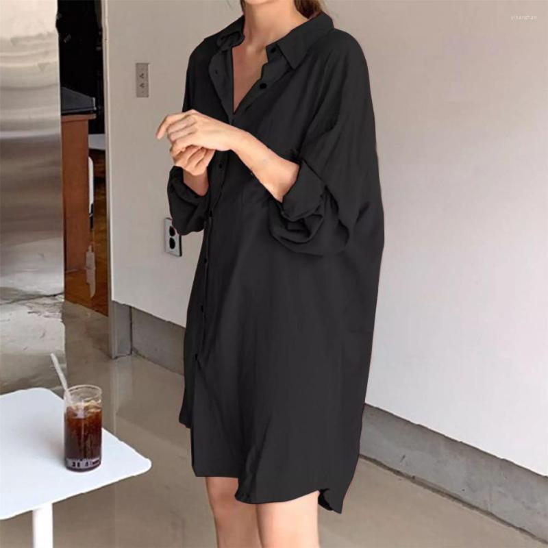 Women's Blouses Women Shirt Solid Color Office Simple Fashionable Loose Long Blouse, Khaki
Women's Blouses Women Shirt Solid Color Office Simple Fashionable Loose Long Blouse, Khaki