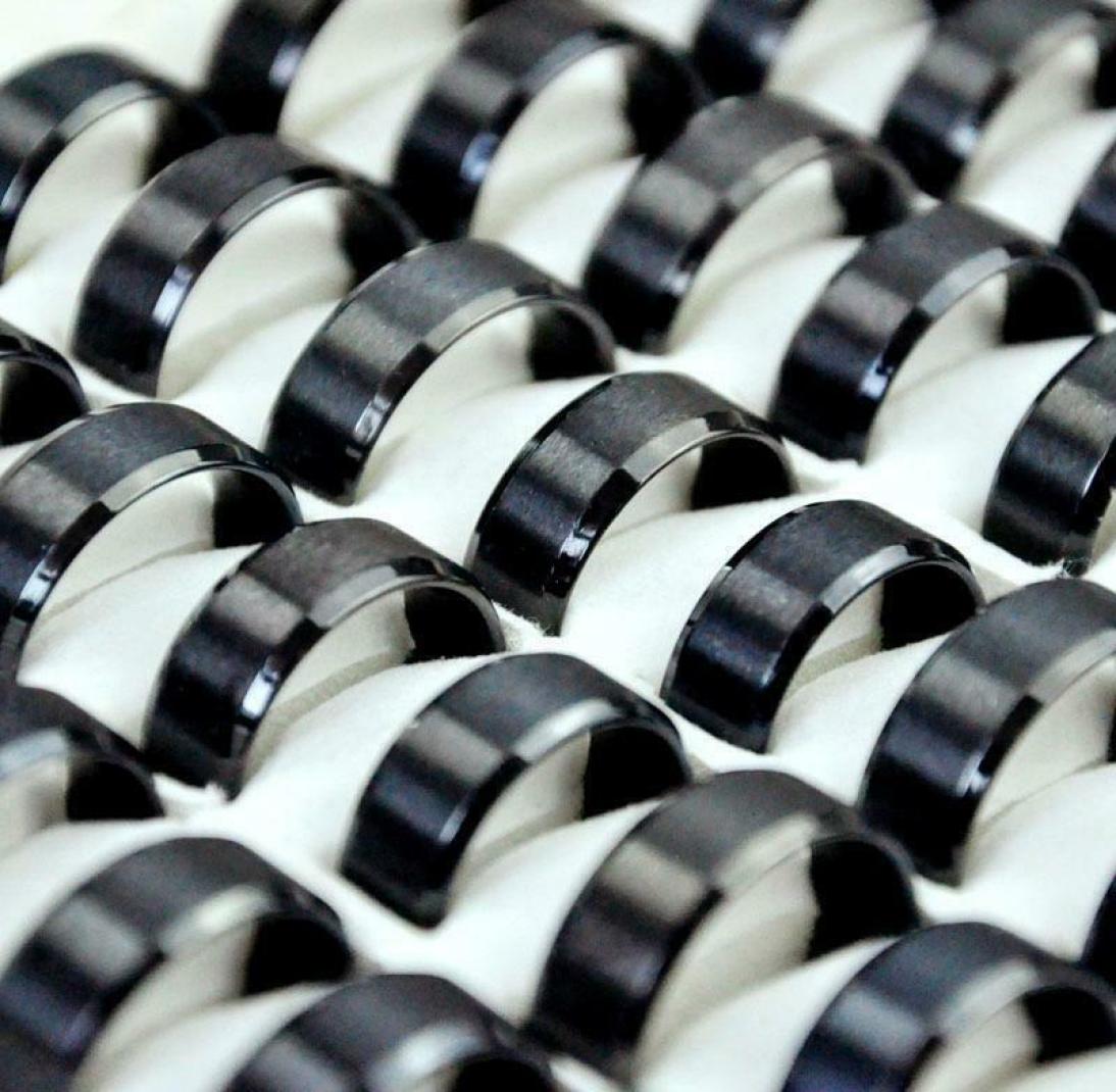 whole 50Pcs 316L stainless steel rings style Band fashion black Plain flat jewelry finger ring men women acier edelstahlringe4631897
whole 50Pcs 316L stainless steel rings style Band fashion black Plain flat jewelry finger ring men women acier edelstahlringe4631897