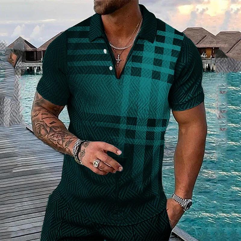 Men' Polos High Quality Men' Polo Shirt 3d Gradient Plaid Print Tops Tee Casual Business Button Short Sleeve T-shirts Summer Man, S01-sf00411
Men' Polos High Quality Men' Polo Shirt 3d Gradient Plaid Print Tops Tee Casual Business Button Short Sleeve T-shirts Summer Man, S01-sf00411