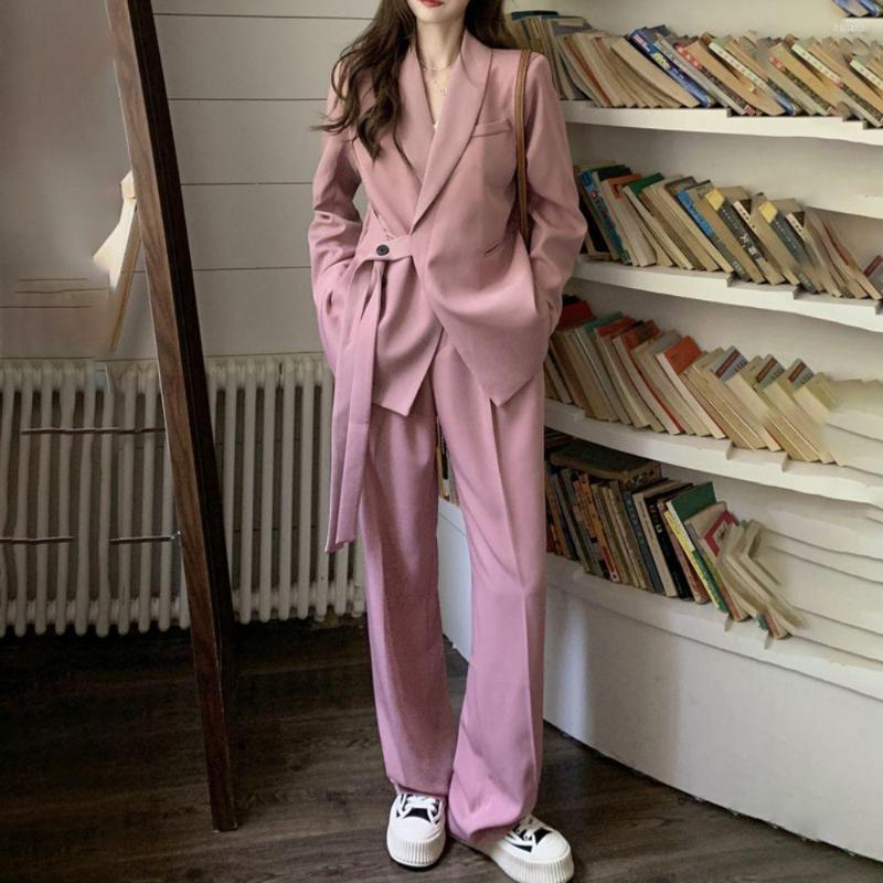 Women' Two Piece Pants Women Casual Business Blazer Pantsuit Vintage Fashion Korean Suit Jackets Straight 2 Pieces Female Chic Trousers, Ws56-9
Women' Two Piece Pants Women Casual Business Blazer Pantsuit Vintage Fashion Korean Suit Jackets Straight 2 Pieces Female Chic Trousers, Ws56-9